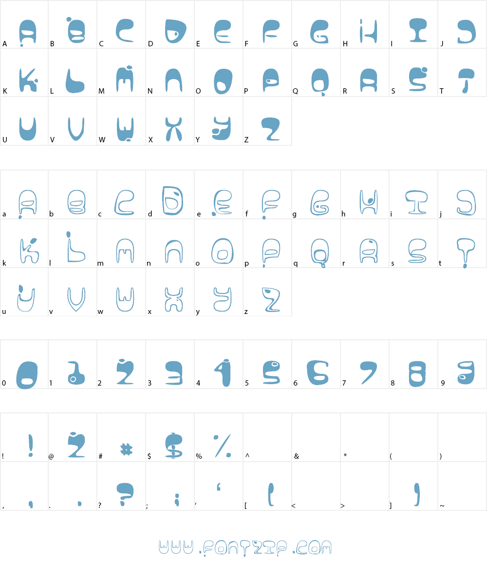 Lava Vision Font Character
